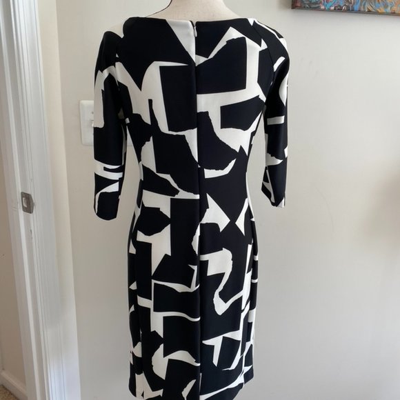 Donna Morgan, Black and White Dress, Sz 6 - Picture 2 of 3